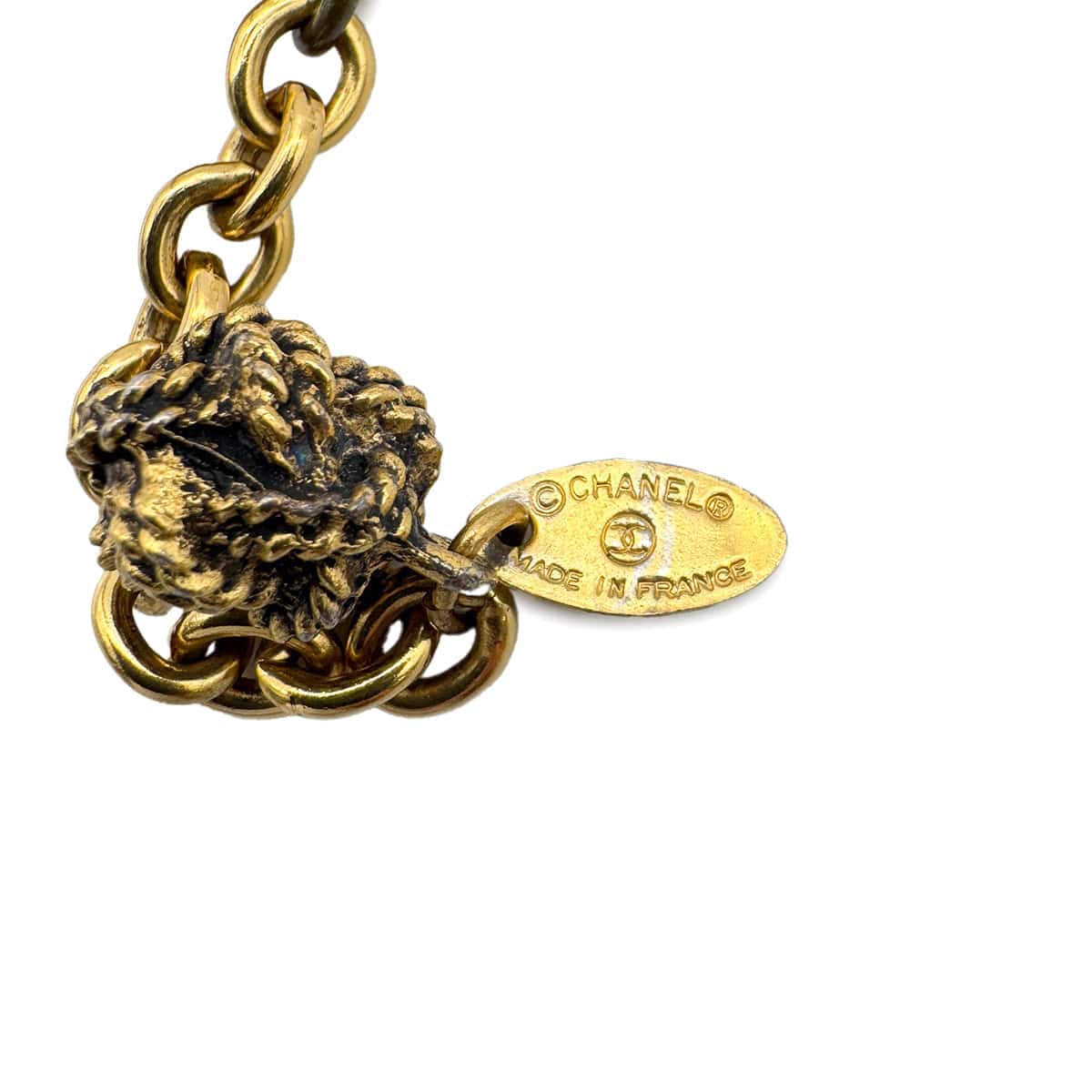 Luxury Promise Japan CHANEL VINTAGE CHAIN BELT COCOMARK FLOWER MEDALLION ACCESSORY 90271851