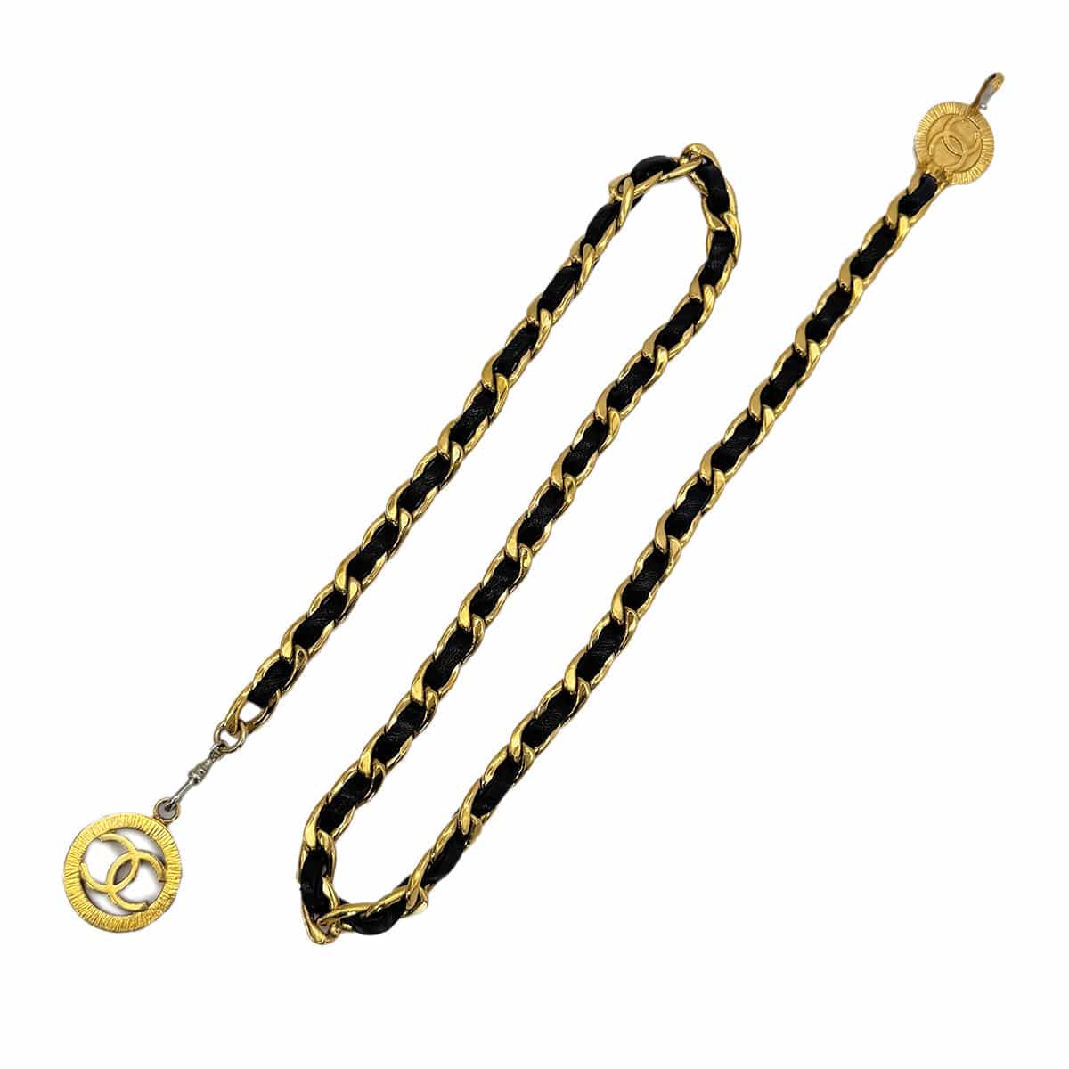 Luxury Promise Japan CHANEL VINTAGE CHAIN BELT LEATHER COCOMARK ACCESSORY 90272510