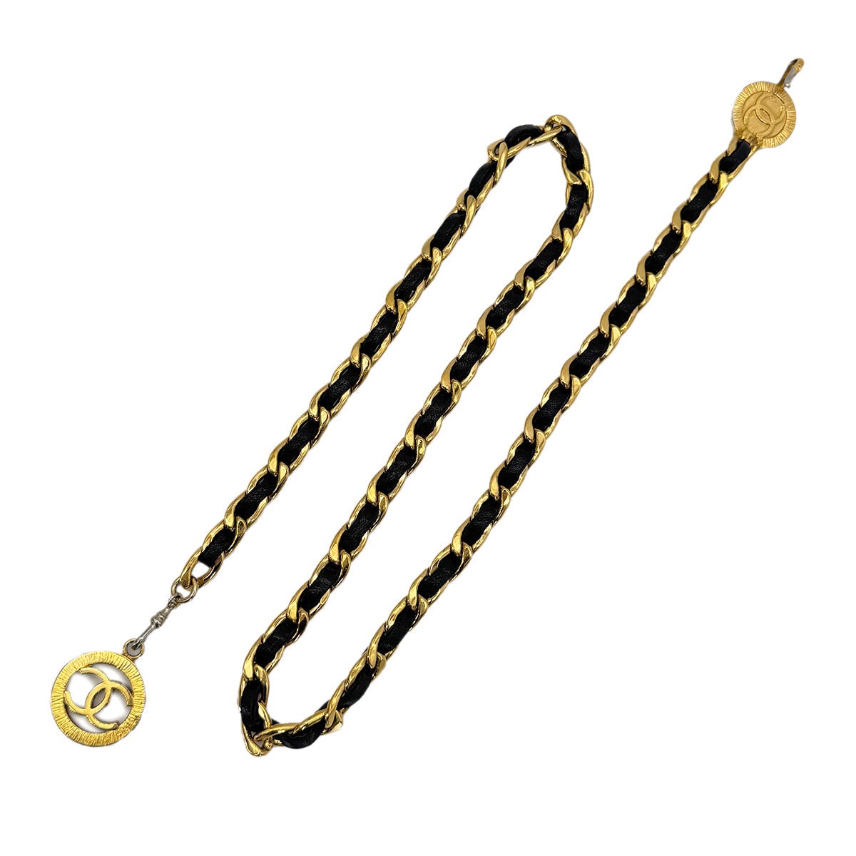Luxury Promise Japan CHANEL VINTAGE CHAIN BELT LEATHER COCOMARK ACCESSORY 90272510