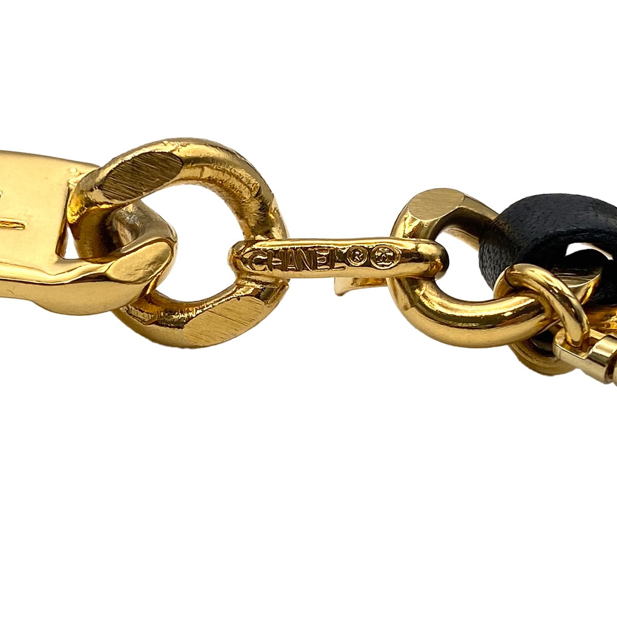 Luxury Promise Japan CHANEL VINTAGE CHAIN BELT LEATHER COCOMARK ACCESSORY 90273945