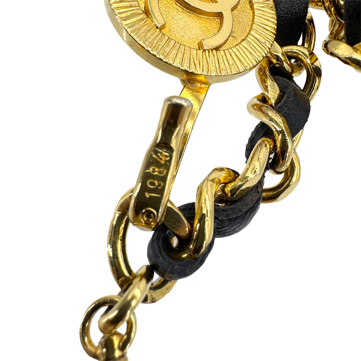 Luxury Promise Japan CHANEL VINTAGE CHAIN BELT LEATHER COCOMARK ACCESSORY 90298173