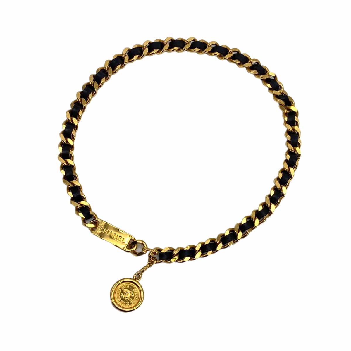 Luxury Promise Japan CHANEL VINTAGE CHAIN BELT LEATHER COCOMARK ACCESSORY 90309752