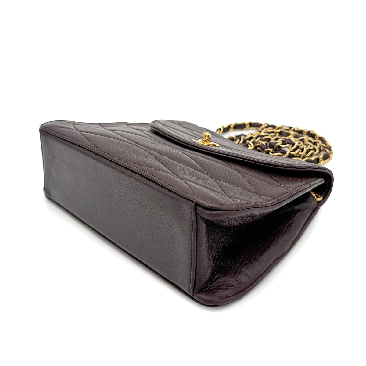 Luxury Promise Japan CHANEL VINTAGE CHAIN SHOULDER BAG BROWN LAMB SKIN 90269102