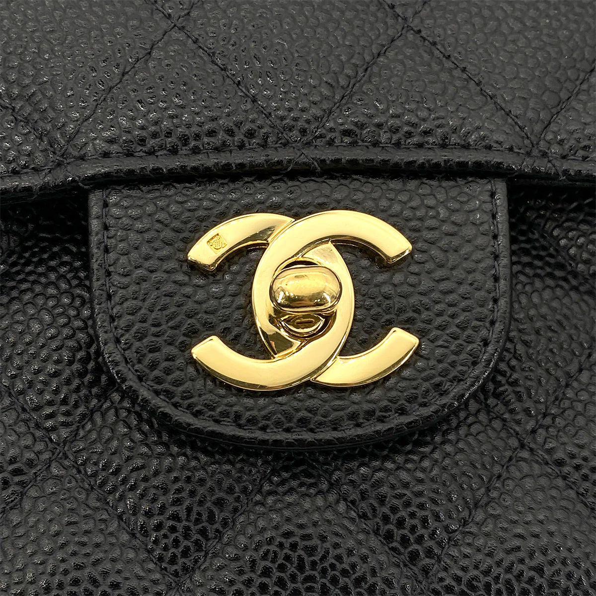 Luxury Promise Japan CHANEL VINTAGE CLASSIC FLAP MEDIUM CHAIN SHOULDER BAG BLACK CAVIAR SKIN 90261318