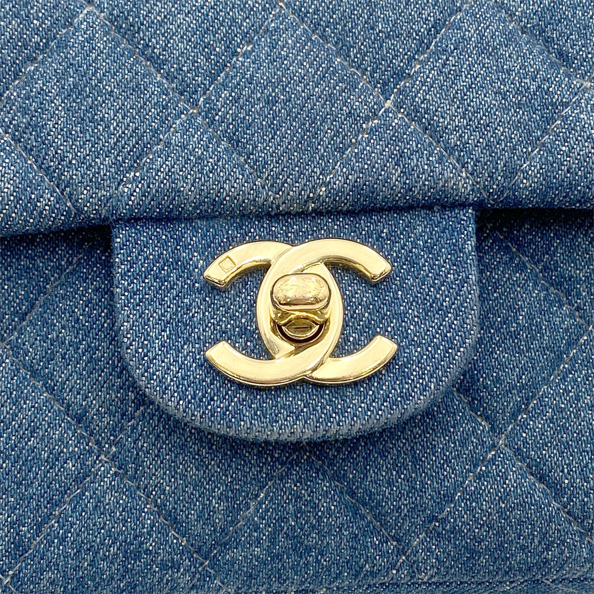 Luxury Promise Japan CHANEL VINTAGE CLASSIC FLAP MEDIUM CHAIN SHOULDER BAG BLUE DENIM 90265411