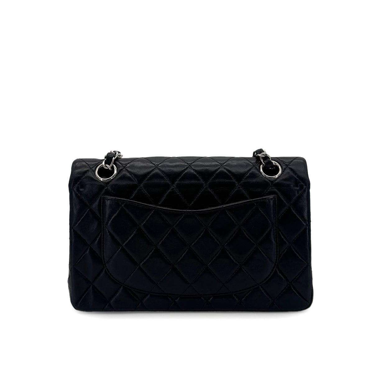 Luxury Promise Japan CHANEL VINTAGE CLASSIC FLAP SMALL CHAIN SHOULDER BAG BLACK LAMB SKIN 90284884