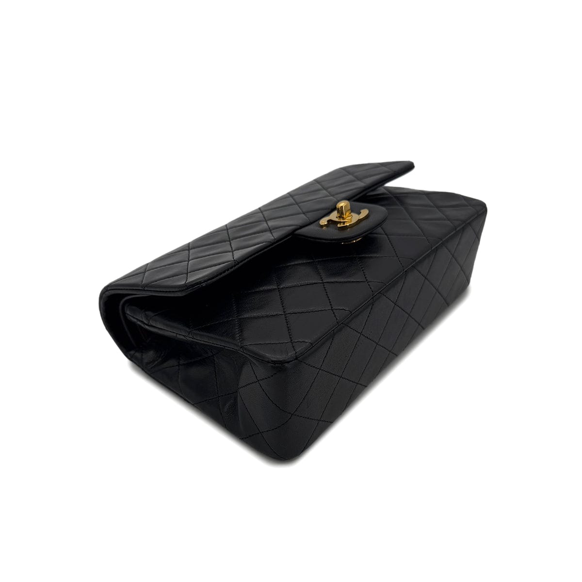 Luxury Promise Japan CHANEL VINTAGE CLASSIC FLAP SMALL CHAIN SHOULDER BAG BLACK LAMB SKIN 90287887