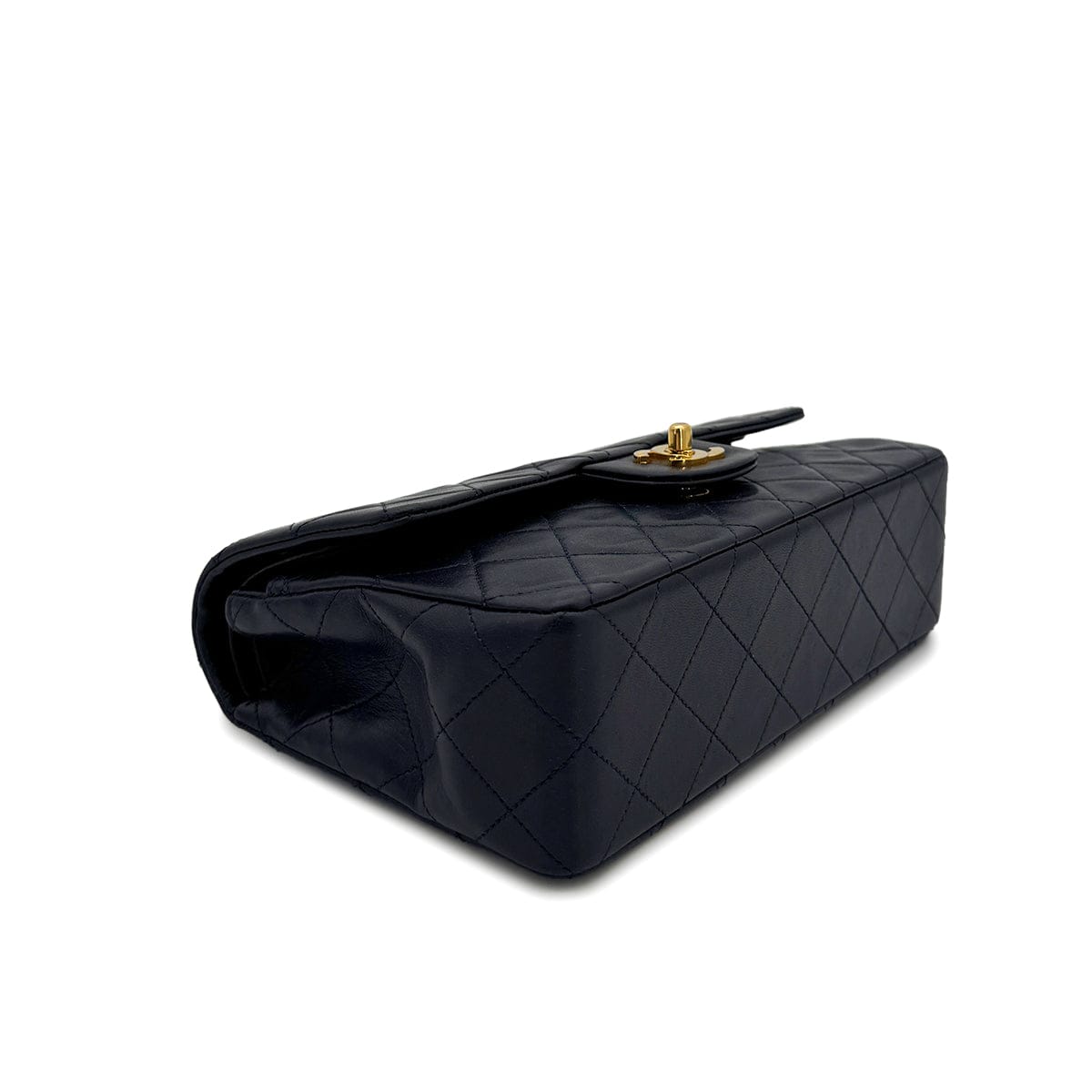 Luxury Promise Japan CHANEL VINTAGE CLASSIC FLAP SMALL CHAIN SHOULDER BAG NAVY LAMB SKIN 90304774