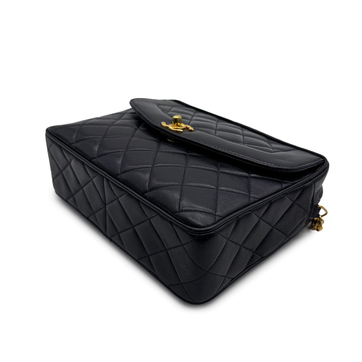 Luxury Promise Japan CHANEL VINTAGE COCO BALL MATELASSE BIJOU CHAIN SHOULDER BAG FRINGE NAVY LAMB SKIN 90309667