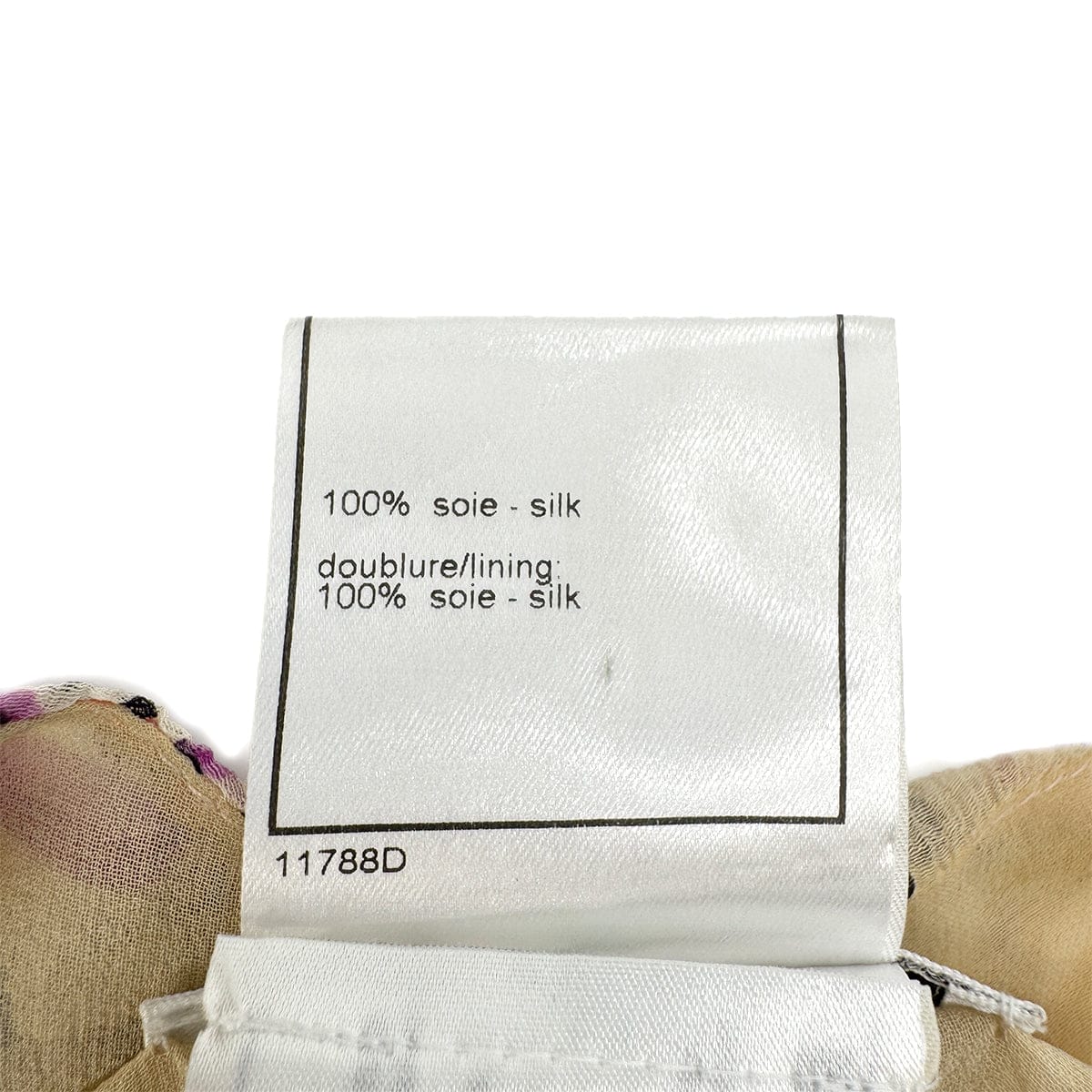 Luxury Promise Japan CHANEL VINTAGE COCO BUTTON CAMELLIA HALF SLEEVE TOPS BEIGE SILK 38 01S RTW 90286894