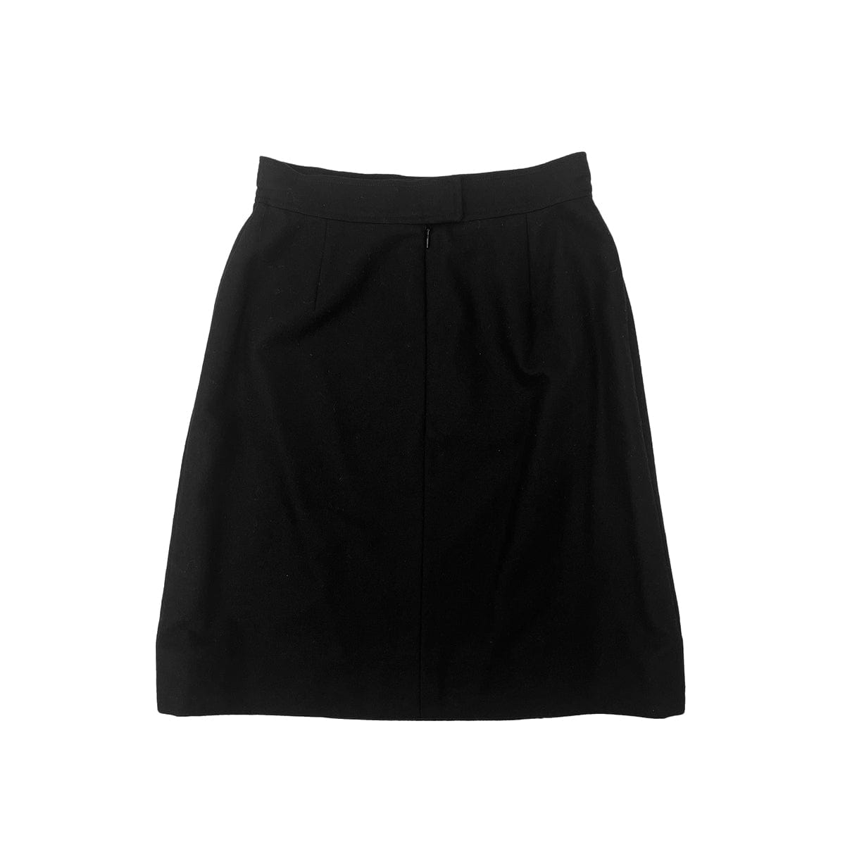 Luxury Promise Japan CHANEL VINTAGE COCO BUTTON PENCIL SKIRT BLACK WOOL 38 94A RTW 90286889