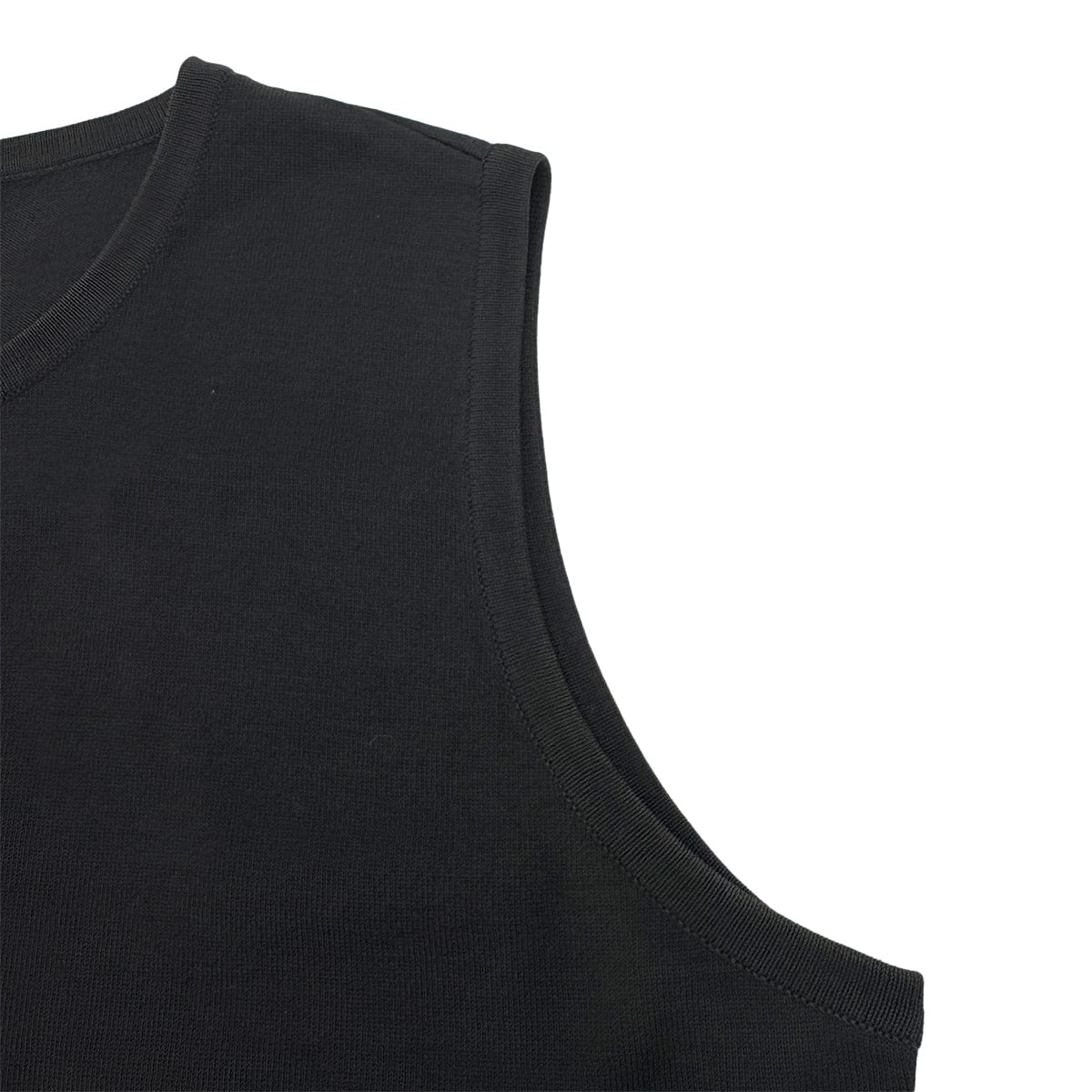 Luxury Promise Japan CHANEL VINTAGE COCO BUTTON SLEEVELESS TOPS BLACK RTW 38 97P RTW 90290318