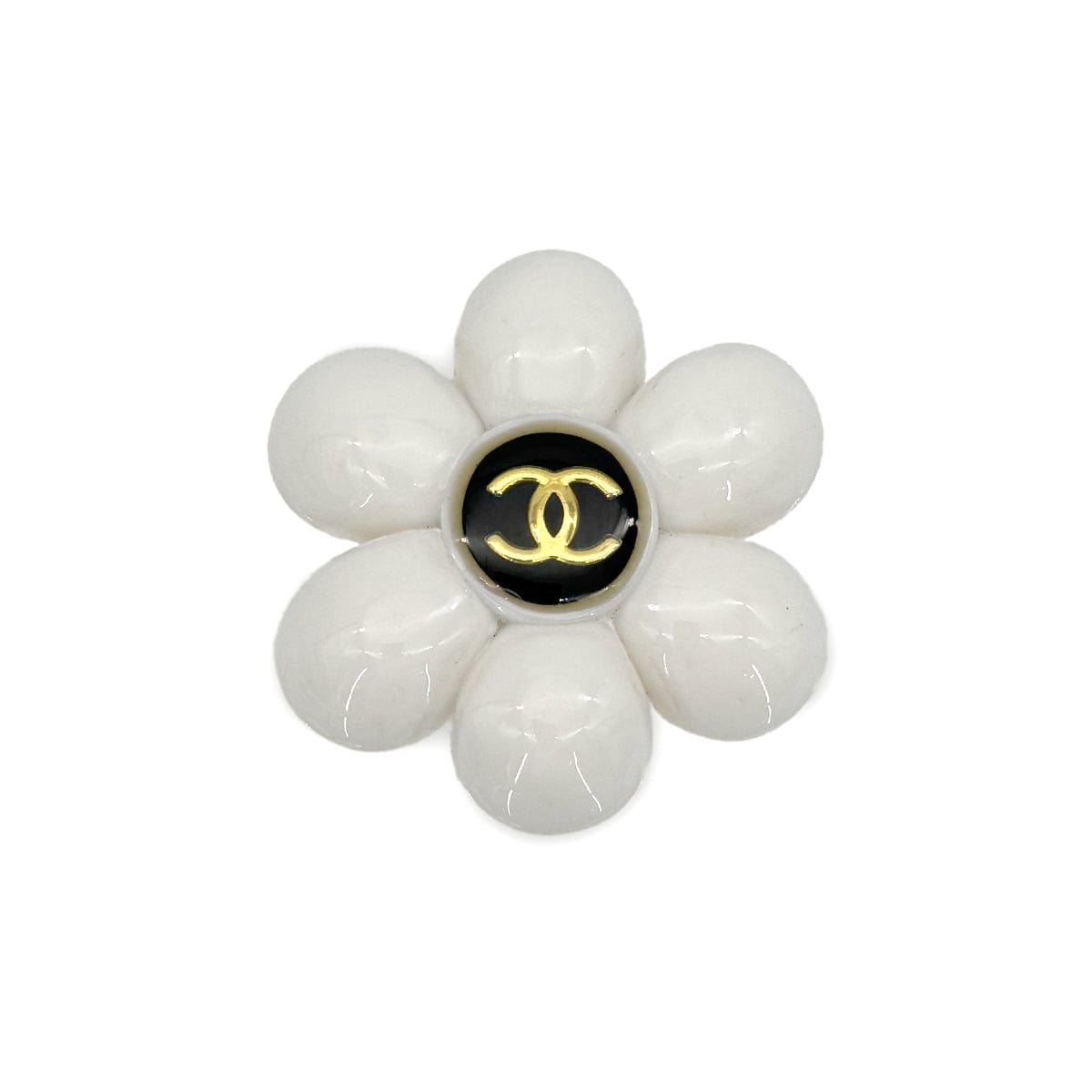 Luxury Promise Japan CHANEL VINTAGE COCOMARK BROOCH CAMELLIA WHITE ACCESSORY 96P 90271918