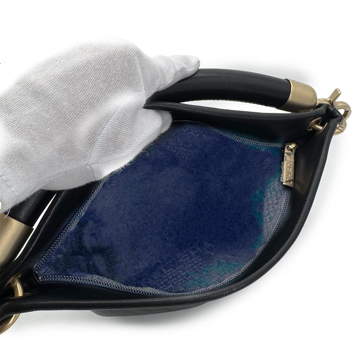 Luxury Promise Japan CHANEL VINTAGE COCOMARK BUKET ONE HAND BAG BLACK CALF LEATHER 90274478