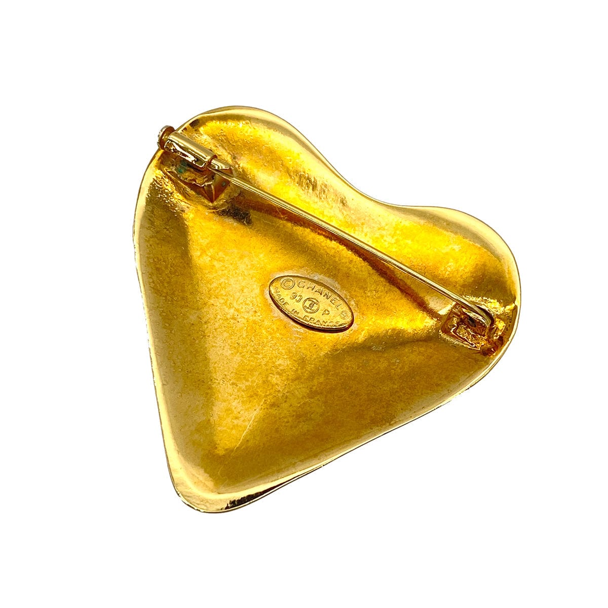 Luxury Promise Japan CHANEL VINTAGE COCOMARK HEART BROOCH ACCESSORY 93P 90276338