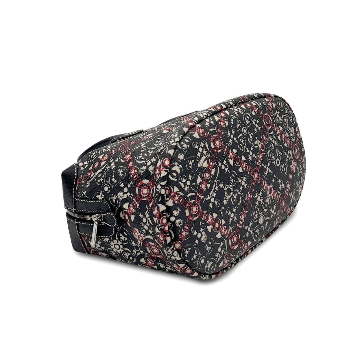 Luxury Promise Japan CHANEL VINTAGE COCOTRAVEL BOSTON BAG BLACK RED WHITE LEATHER 90281255