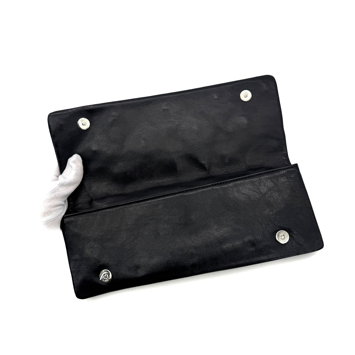 Luxury Promise Japan CHANEL VINTAGE COIN CHARM CLUTCH BAG BLACK LEATHER 90294206