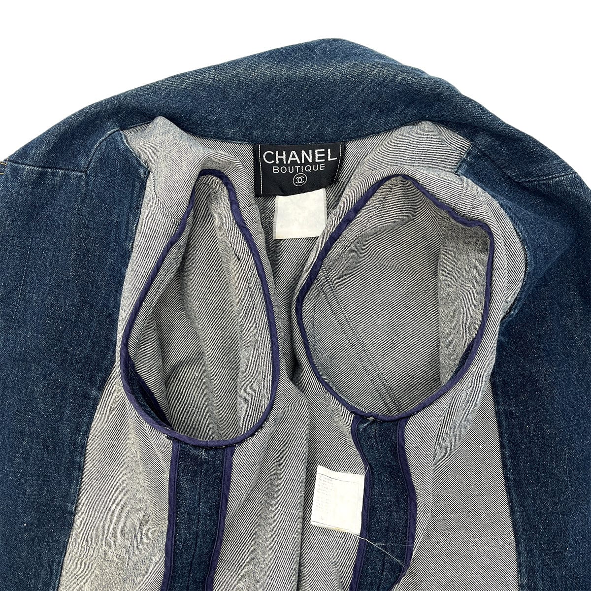 Luxury Promise Japan CHANEL VINTAGE DENIM JACKET BLUE RTW 90288061