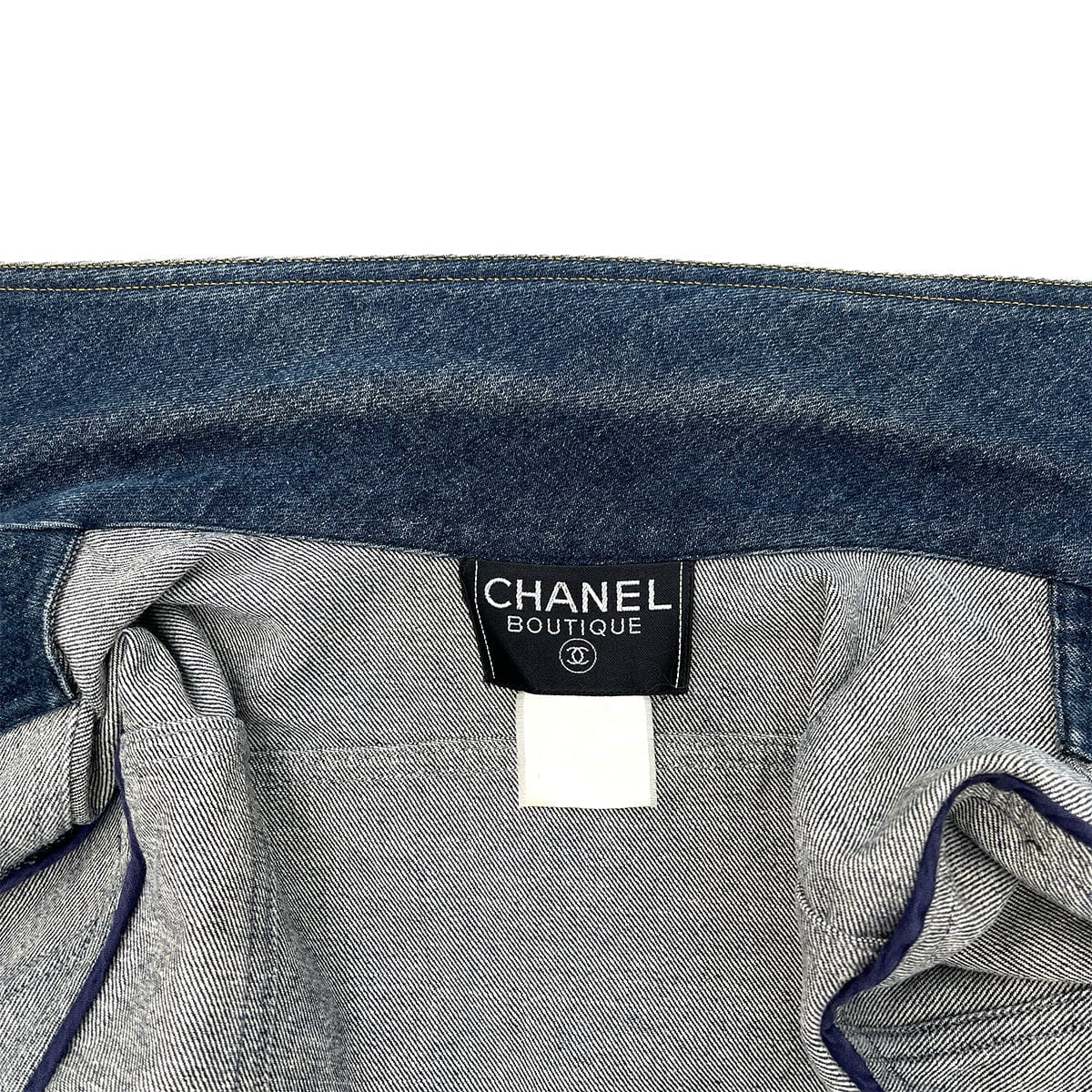 Luxury Promise Japan CHANEL VINTAGE DENIM JACKET BLUE RTW 90288061