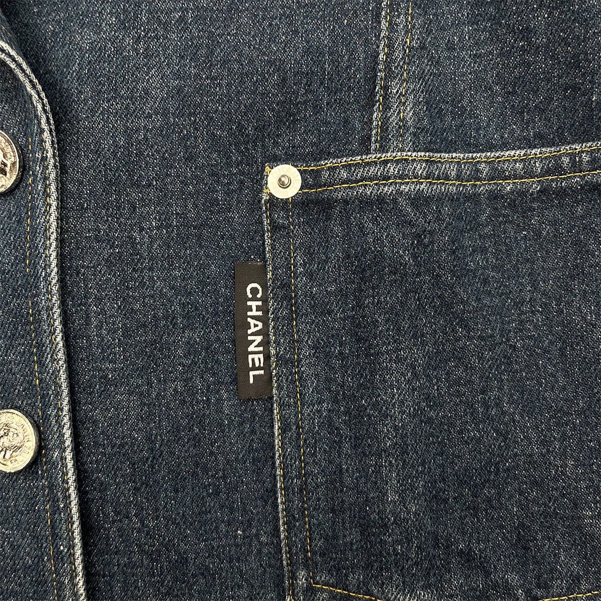 Luxury Promise Japan CHANEL VINTAGE DENIM JACKET BLUE RTW 90288061