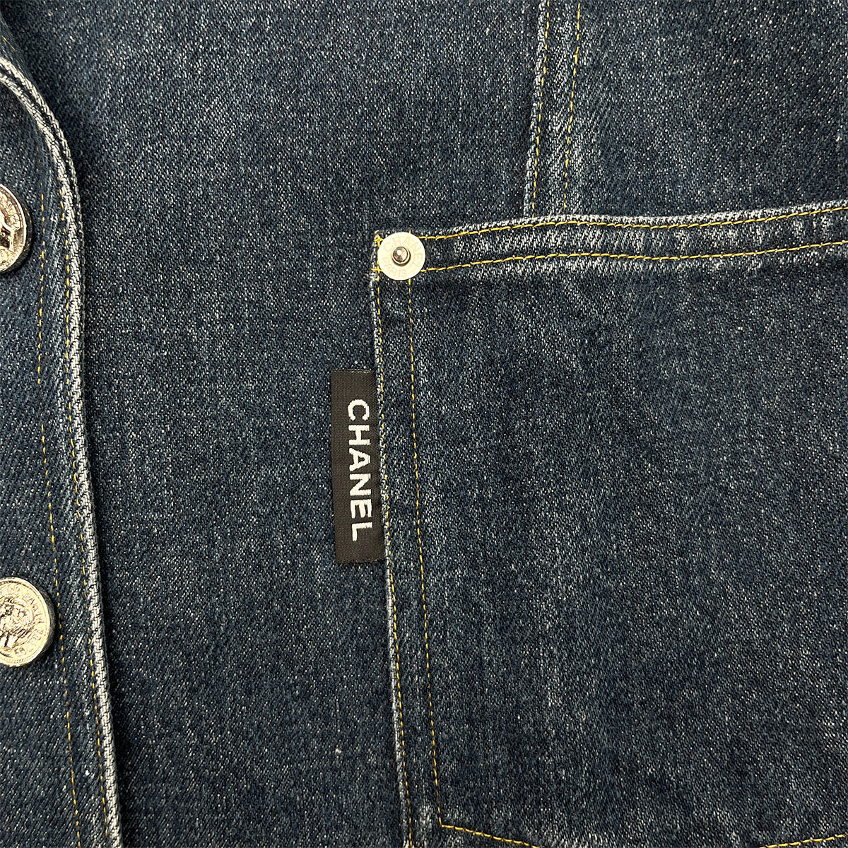 Luxury Promise Japan CHANEL VINTAGE DENIM JACKET BLUE RTW 90288061