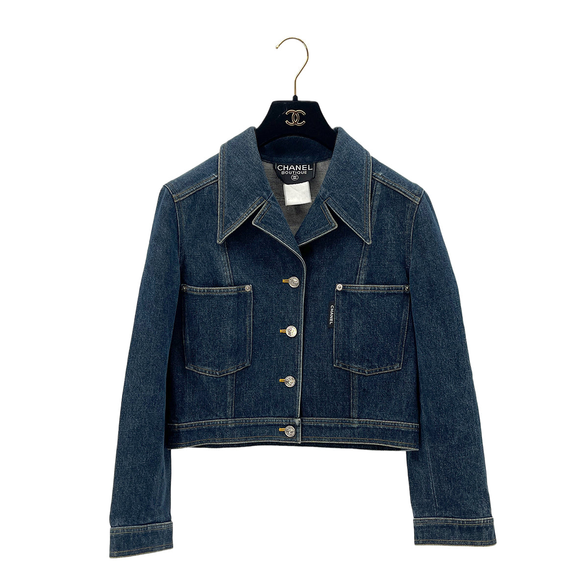 Luxury Promise Japan CHANEL VINTAGE DENIM JACKET BLUE RTW 90288061