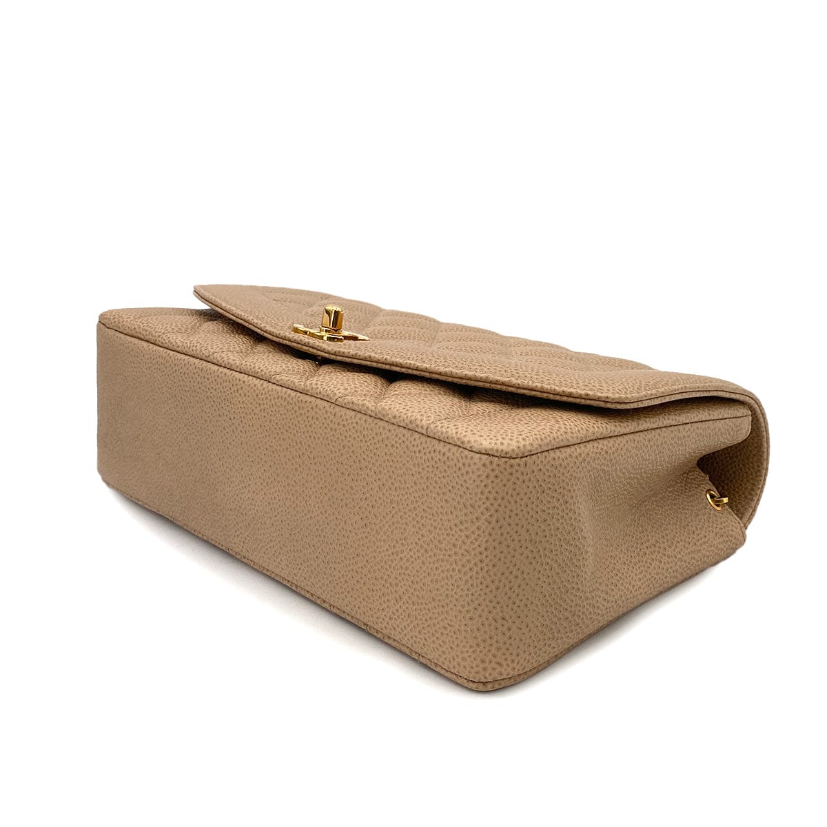 Luxury Promise Japan CHANEL VINTAGE DIANA MEDIUM CHAIN SHOULDER BAG BEIGE CAVIAR SKIN 90245035