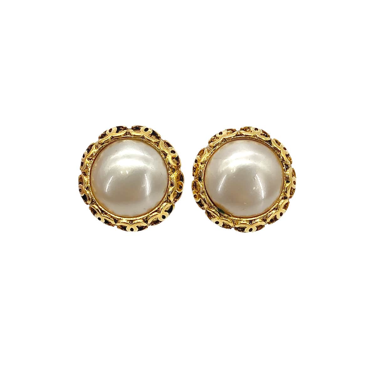 Luxury Promise Japan CHANEL VINTAGE EARRINGS COCOMARK FAKE PEARL ACCESSORY 94P 90271928