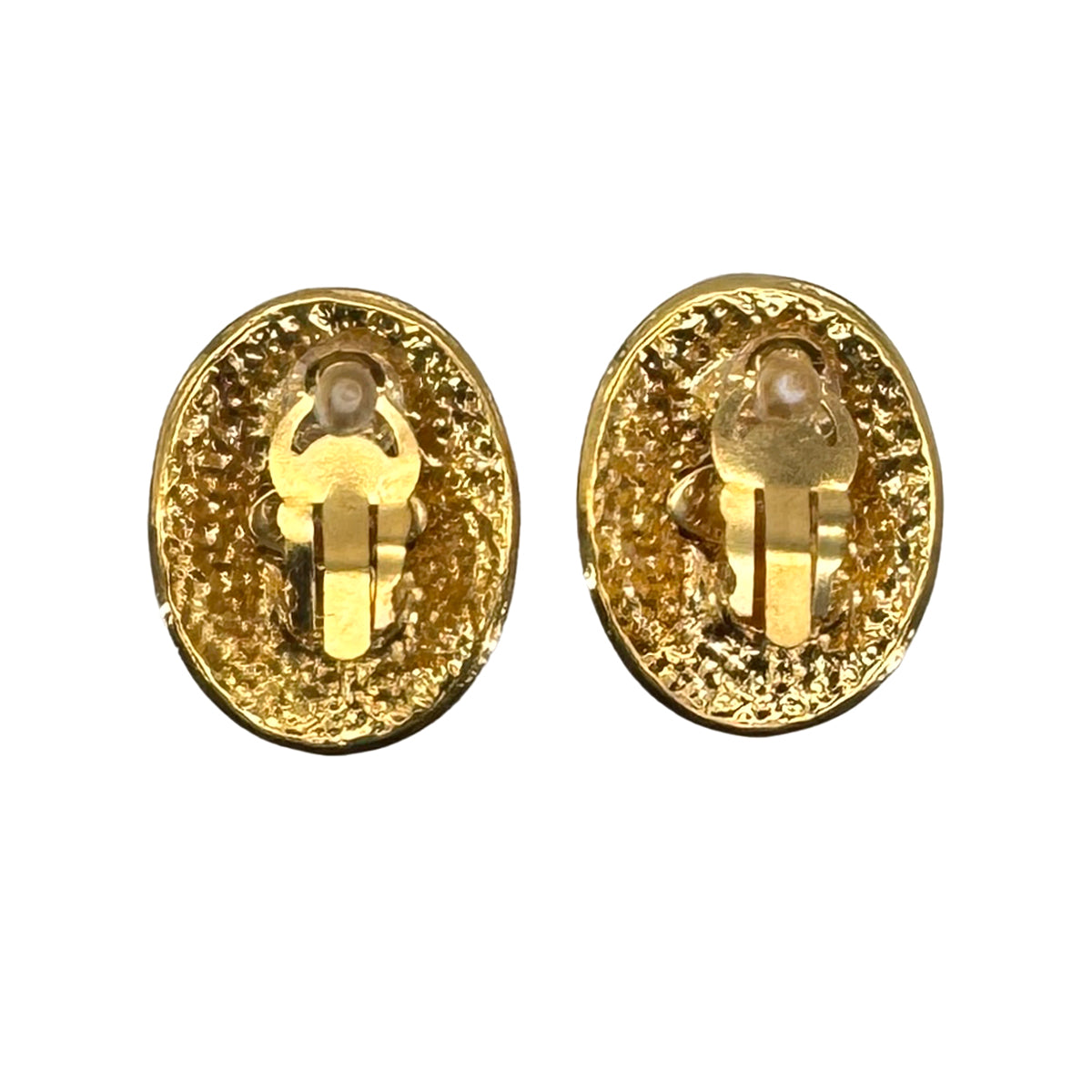 Luxury Promise Japan CHANEL VINTAGE EARRINGS COCOMARK OVAL ACCESSORY 94P 90236878