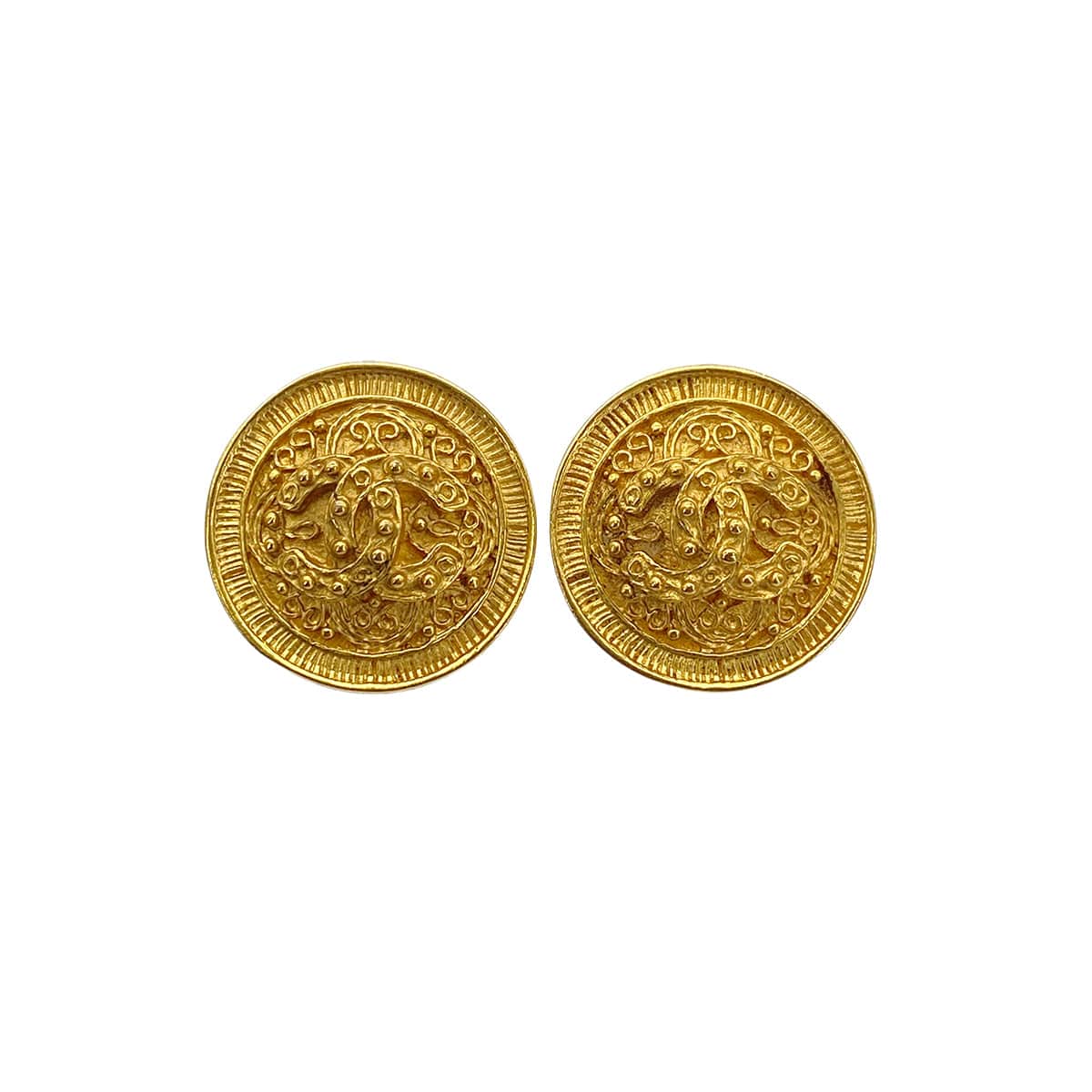 Luxury Promise Japan CHANEL VINTAGE EARRINGS COCOMARK ROUND ACCESSOR 94A 90271790