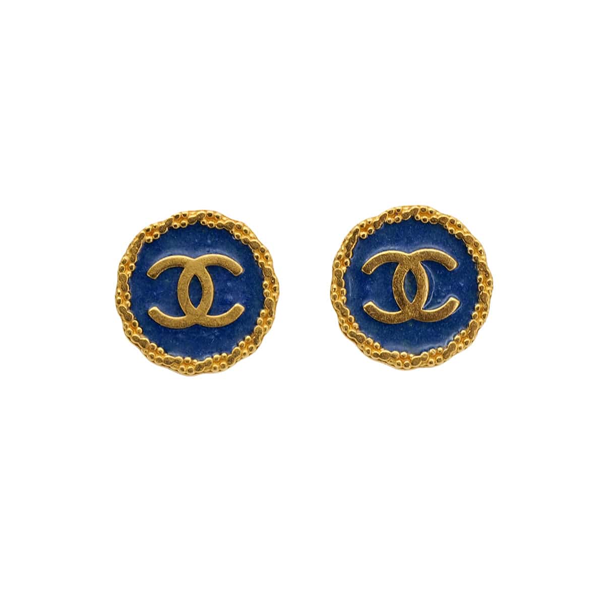 Luxury Promise Japan CHANEL VINTAGE EARRINGS COCOMARK ROUND ACCESSORY 94P 90306868