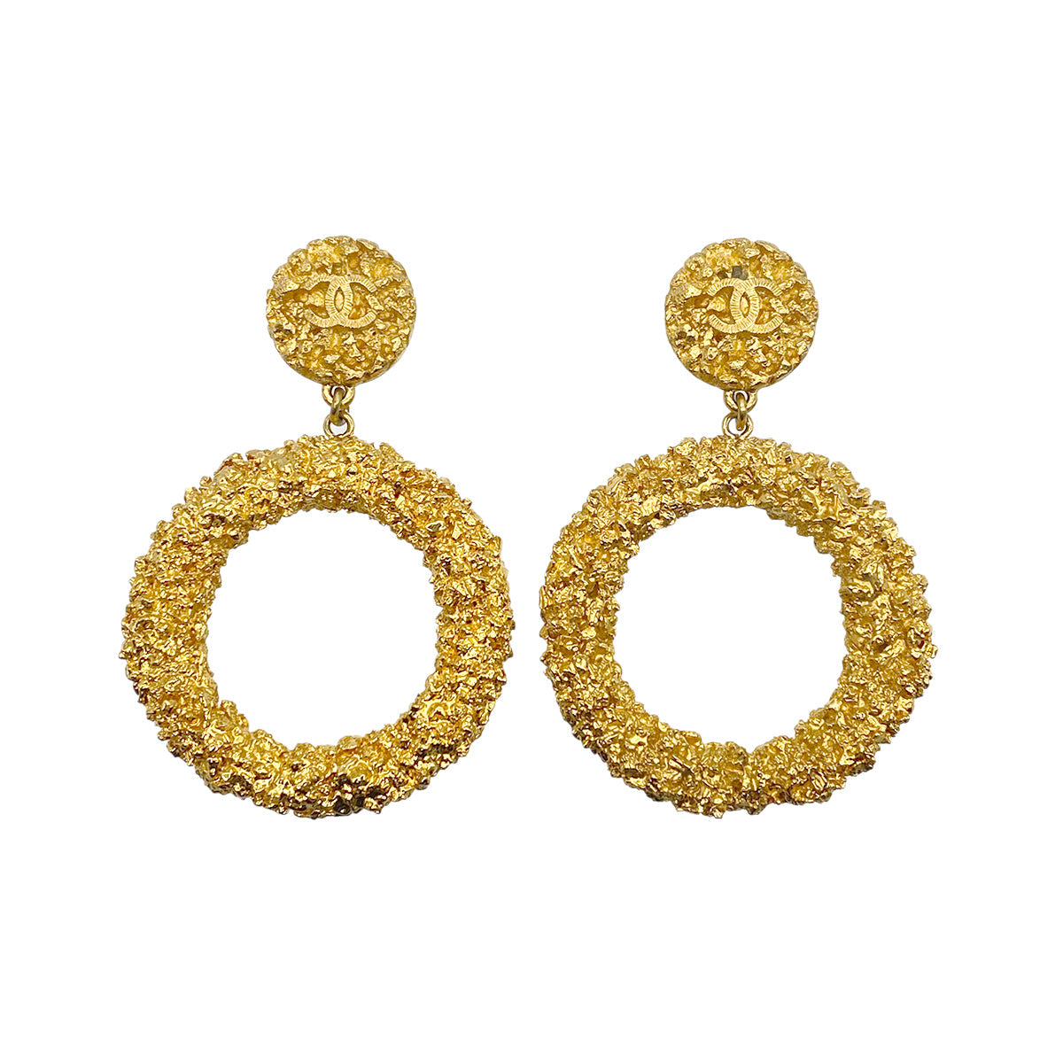 Luxury Promise Japan CHANEL VINTAGE EARRINGS COCOMARK SWING ACCESSORY 93C 90264427