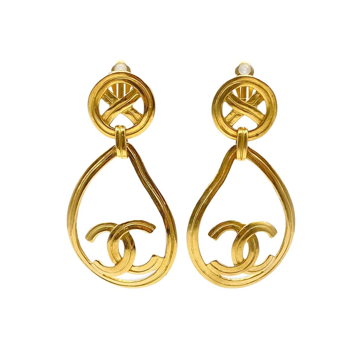 Luxury Promise Japan CHANEL VINTAGE EARRINGS COCOMARK SWING ACCESSORY 96P 90274469