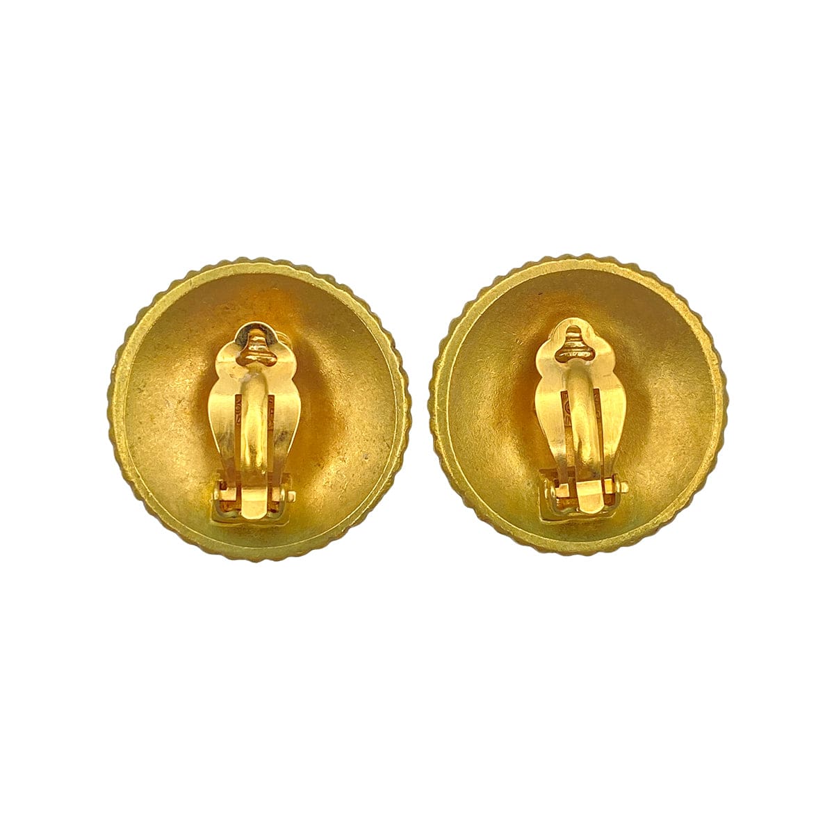 Luxury Promise Japan CHANEL VINTAGE EARRINGS LOGO ROUND ACCESSORY 94P 90271741