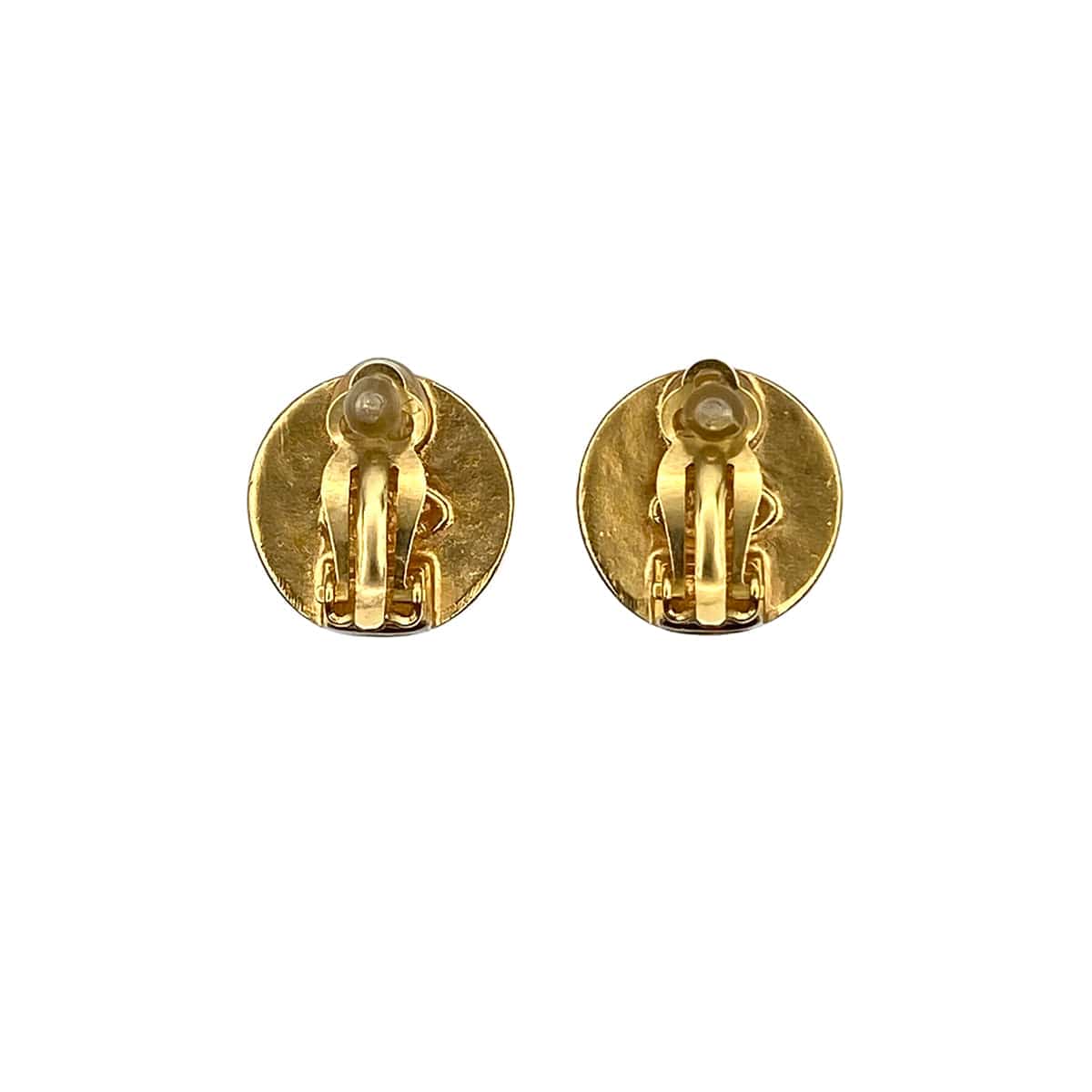 Luxury Promise Japan CHANEL VINTAGE EARRINGS LOGO ROUND ACCESSORY 99A 90280321