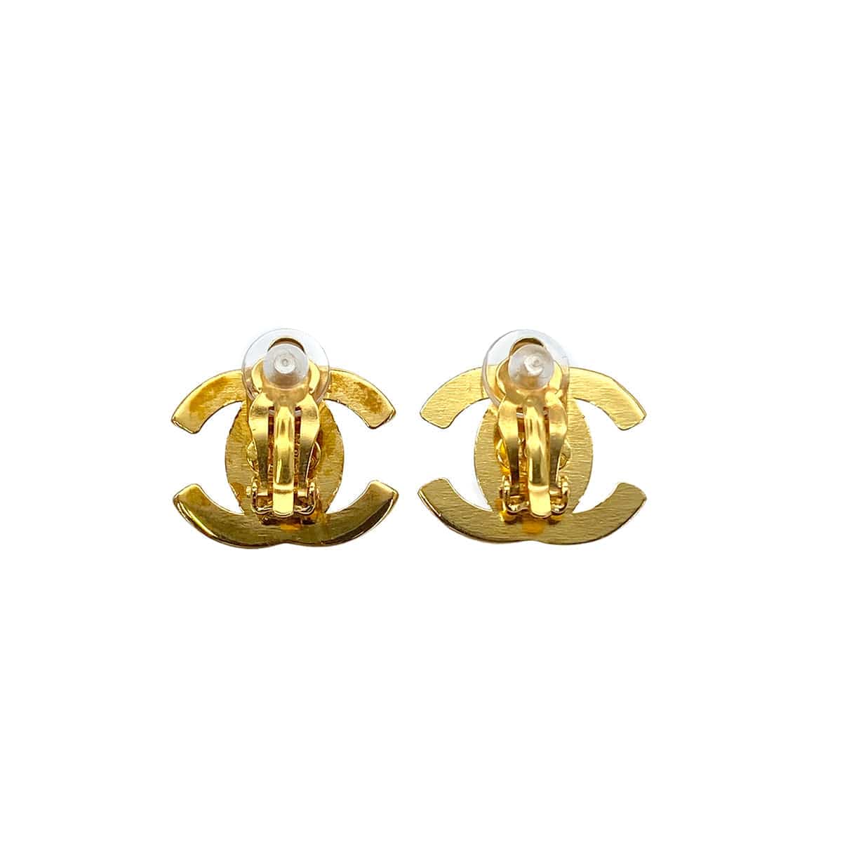 Luxury Promise Japan CHANEL VINTAGE EARRINGS TURN LOCK GOLD ACCESSORY 96P 90278508