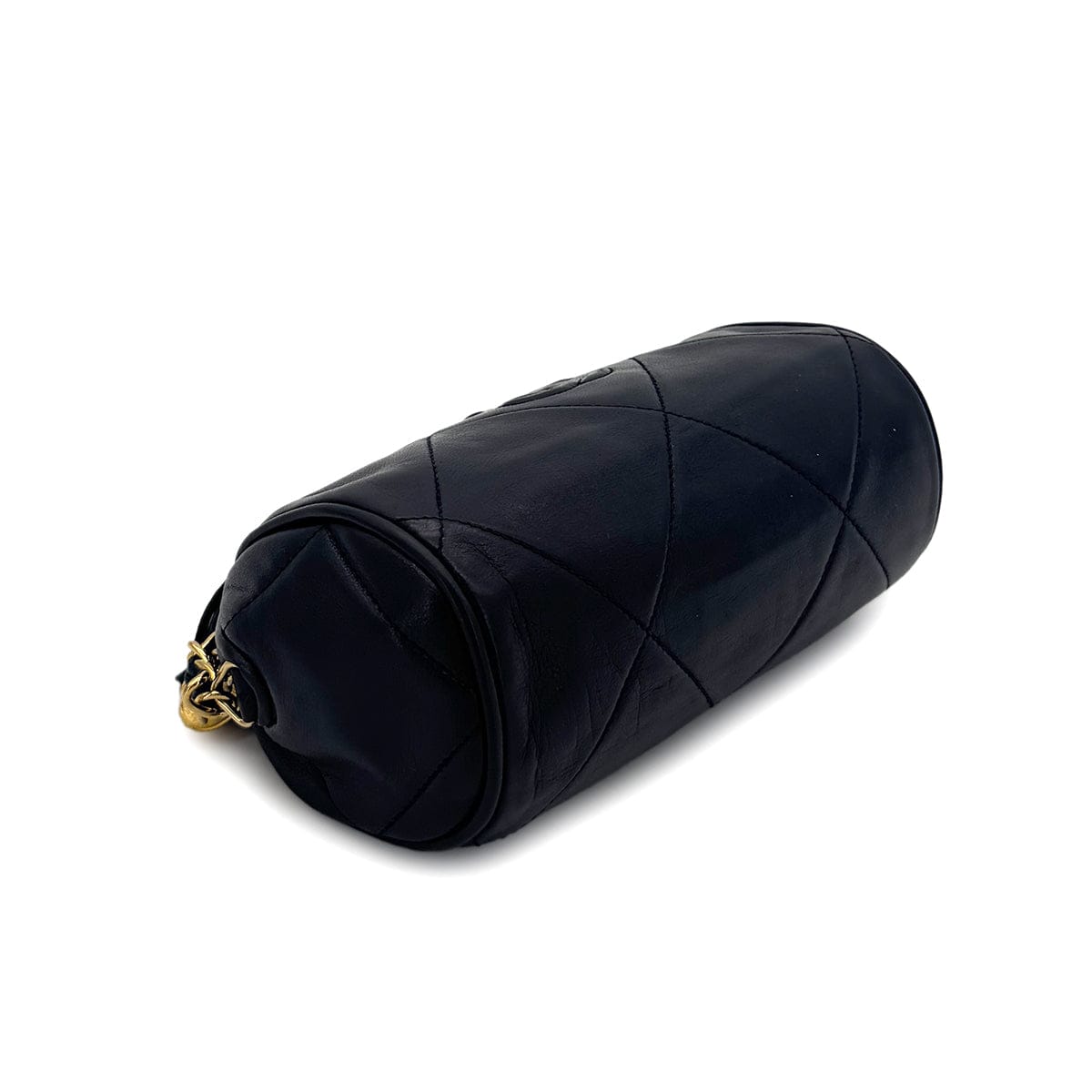 Luxury Promise Japan CHANEL VINTAGE FRINGE SHOULDER BAG NAVY LAMB SKIN 90300005