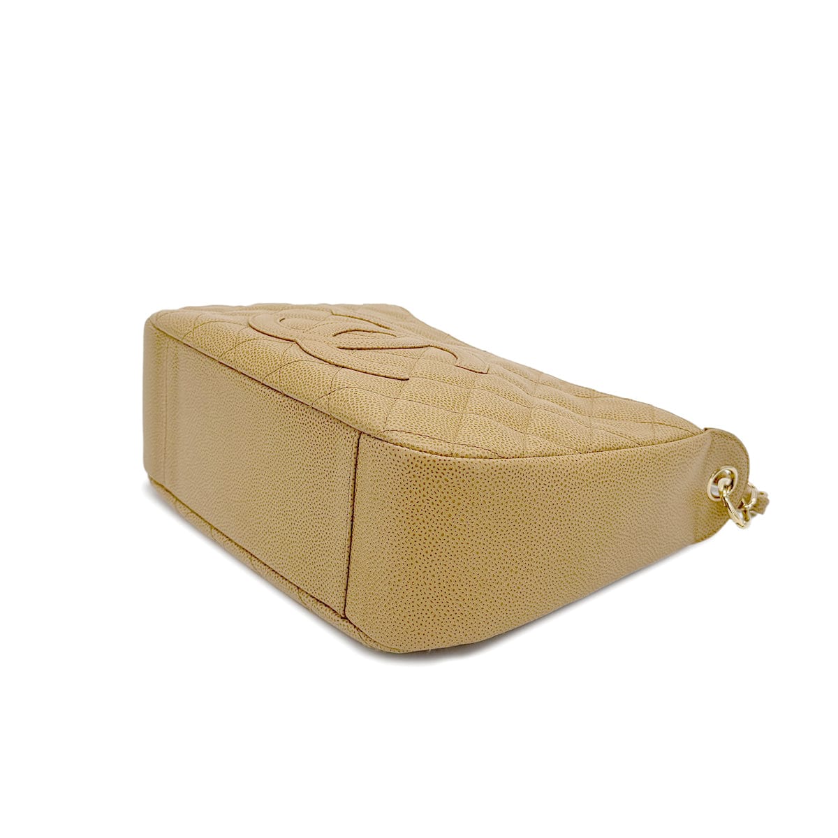 Luxury Promise Japan CHANEL VINTAGE HALF MOON ONE SHOULDER BAG BEIGE CAVIAR SKIN 90212859