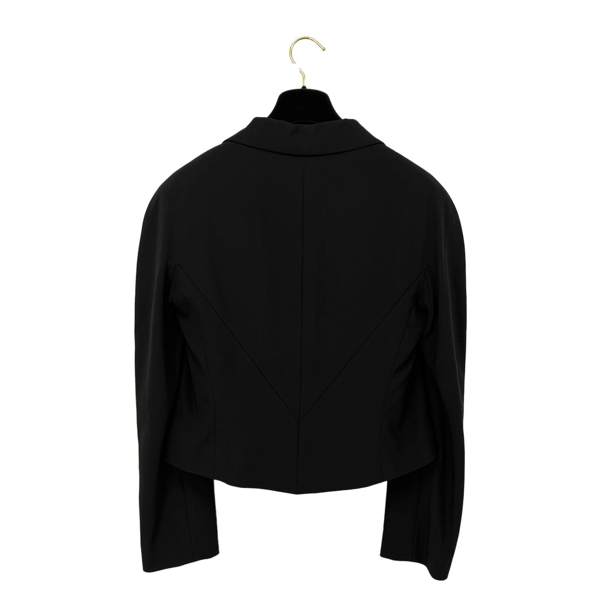 Luxury Promise Japan CHANEL VINTAGE JACKET PANTS SET BLACK WOOL 40 99A RTW 90286201