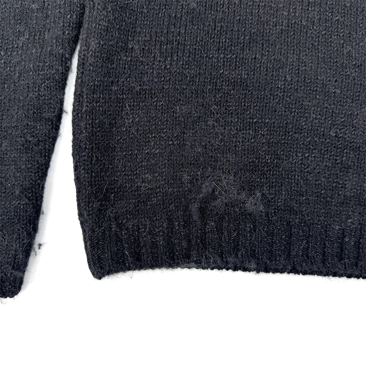 Luxury Promise Japan CHANEL VINTAGE KNIT TOPS GRIPOIX MOTIF BLACK 36 08A RTW 90283994