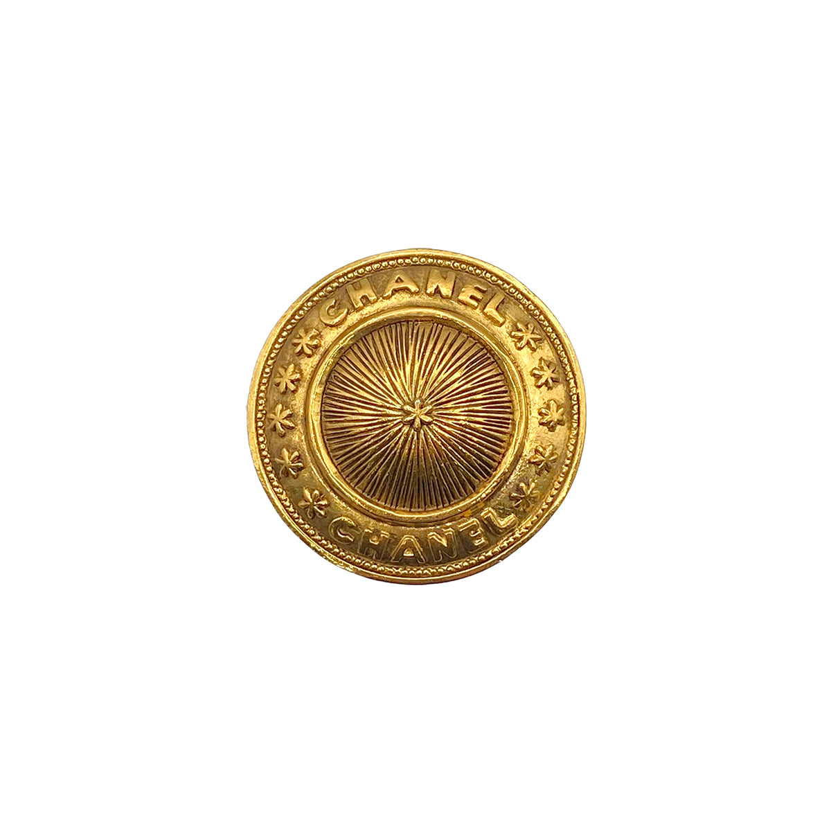 Luxury Promise Japan CHANEL VINTAGE LOGO BROOCH GOLD ACCESSORY 90275824