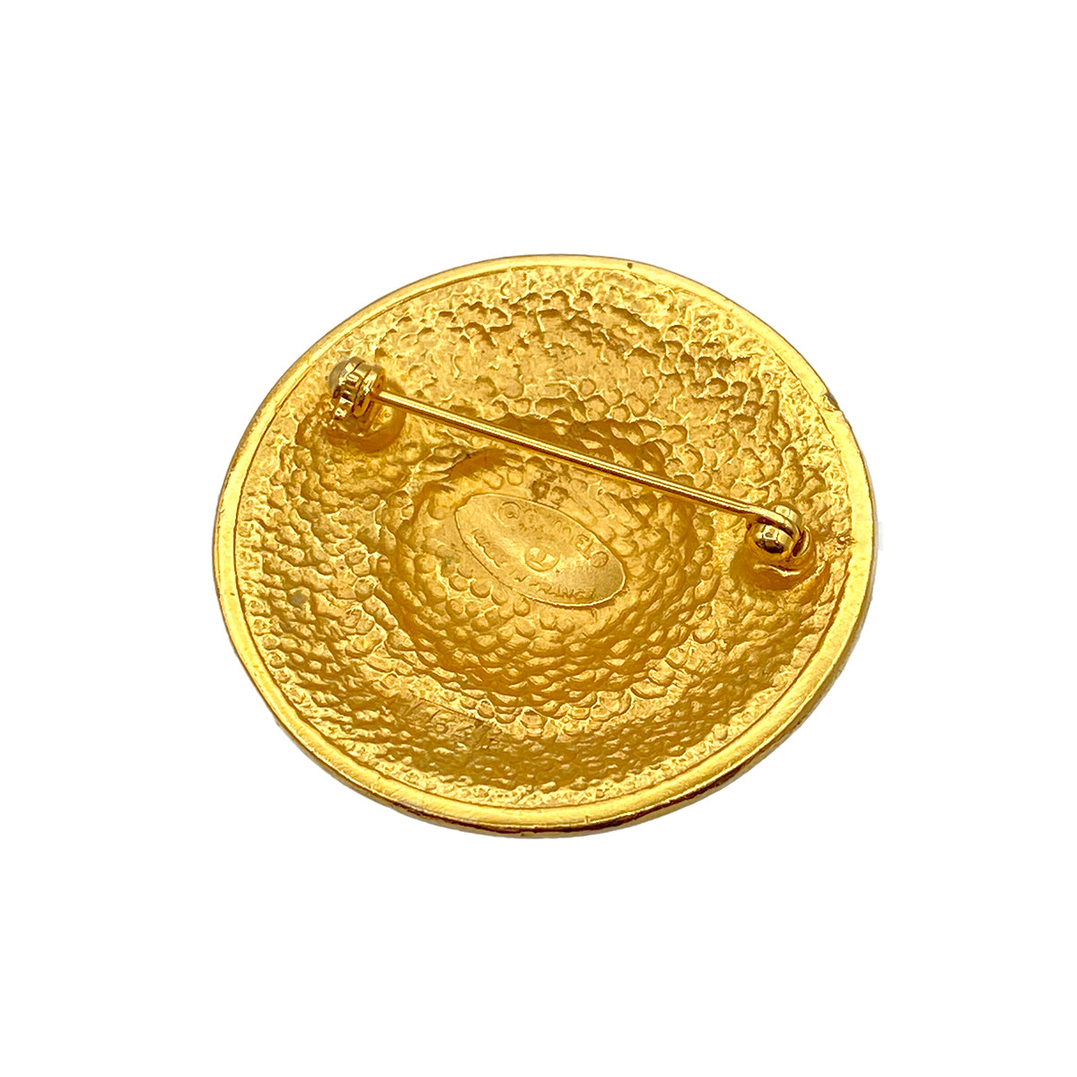 Luxury Promise Japan CHANEL VINTAGE LOGO BROOCH GOLD ACCESSORY 90275824