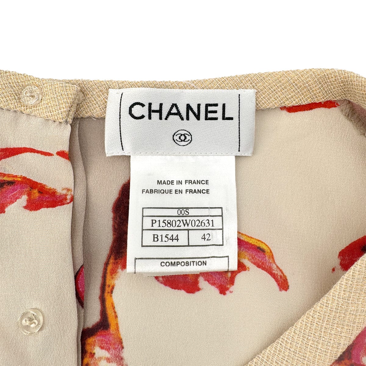 Luxury Promise Japan CHANEL VINTAGE MADEMOISELLE SLEEVELESS TOPS BEIGE WOOL 42 00S RTW 90290212