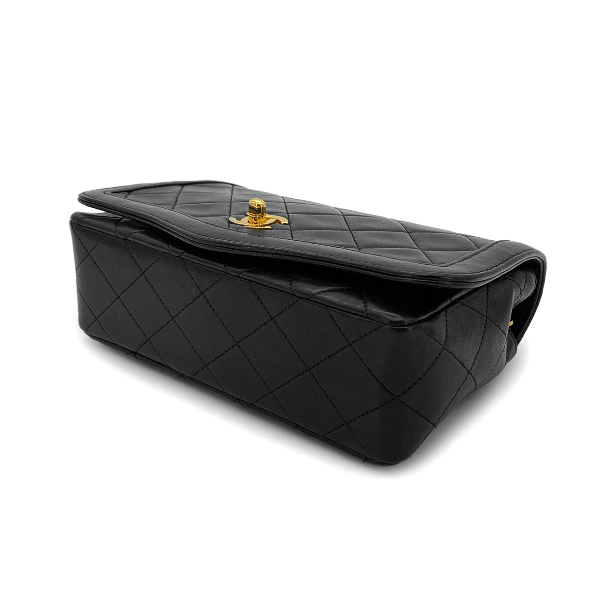 Luxury Promise Japan CHANEL VINTAGE MATELASSE BIJOU CHAIN SHOULDER BAG BLACK LAMB SKIN 90288982