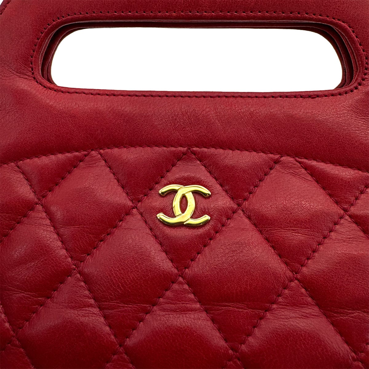 Luxury Promise Japan CHANEL VINTAGE MATELASSE CHAIN SHOULDER BAG RED LAMB SKIN 90308348