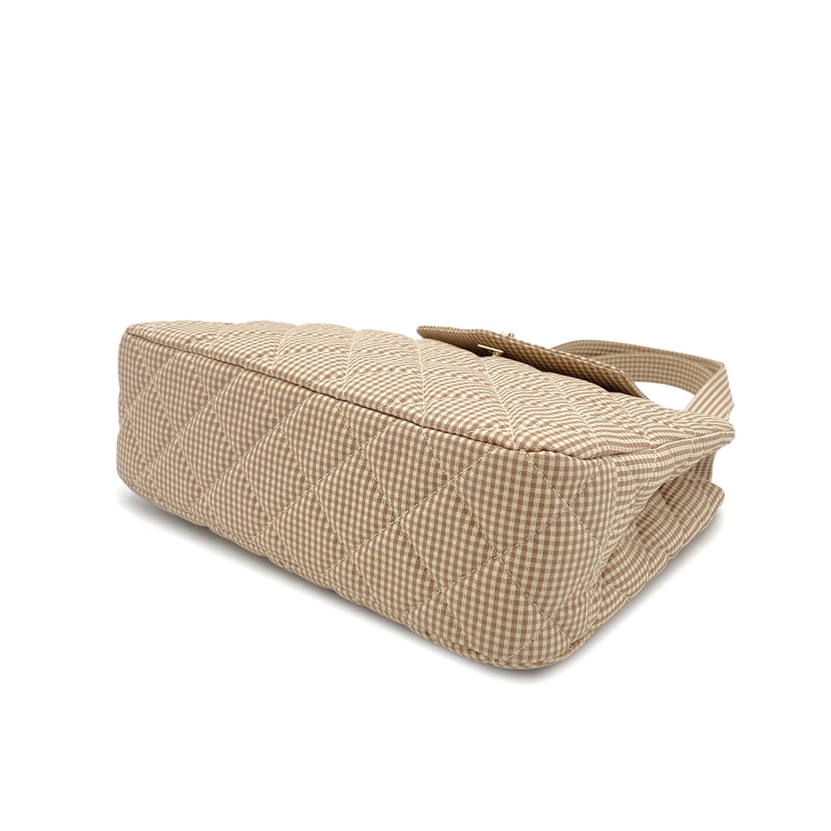 Luxury Promise Japan CHANEL VINTAGE MATELASSE CHECK PATTERN HAND BAG BEIGE CANVAS 90284470
