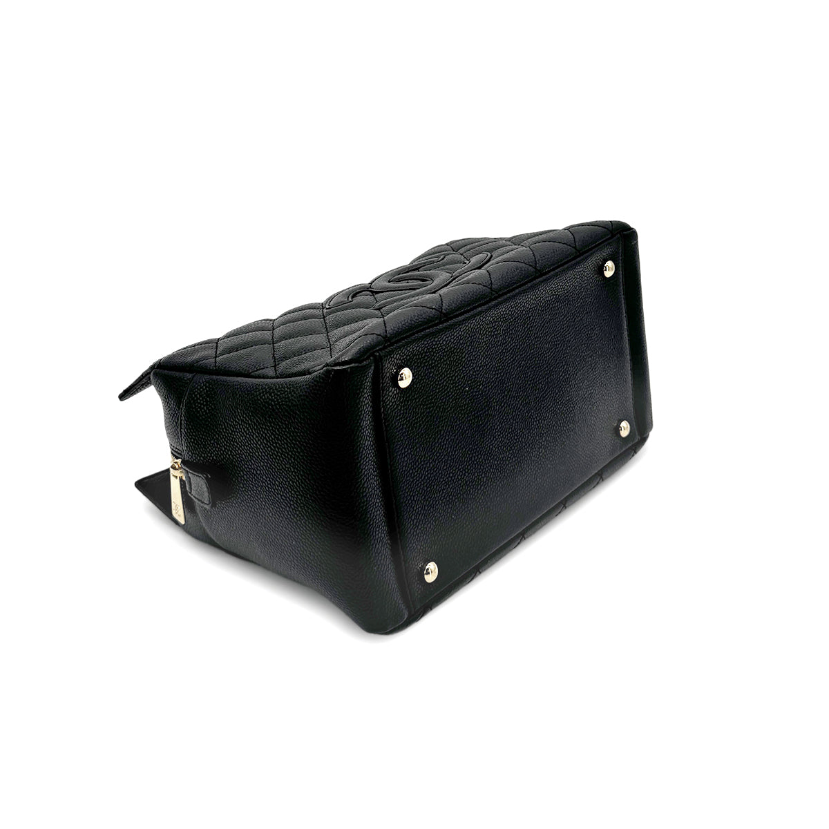 Luxury Promise Japan CHANEL VINTAGE MATELASSE COCOMARK CHAIN SHOULDER BAG BLACK CAVIR SKIN 90277333