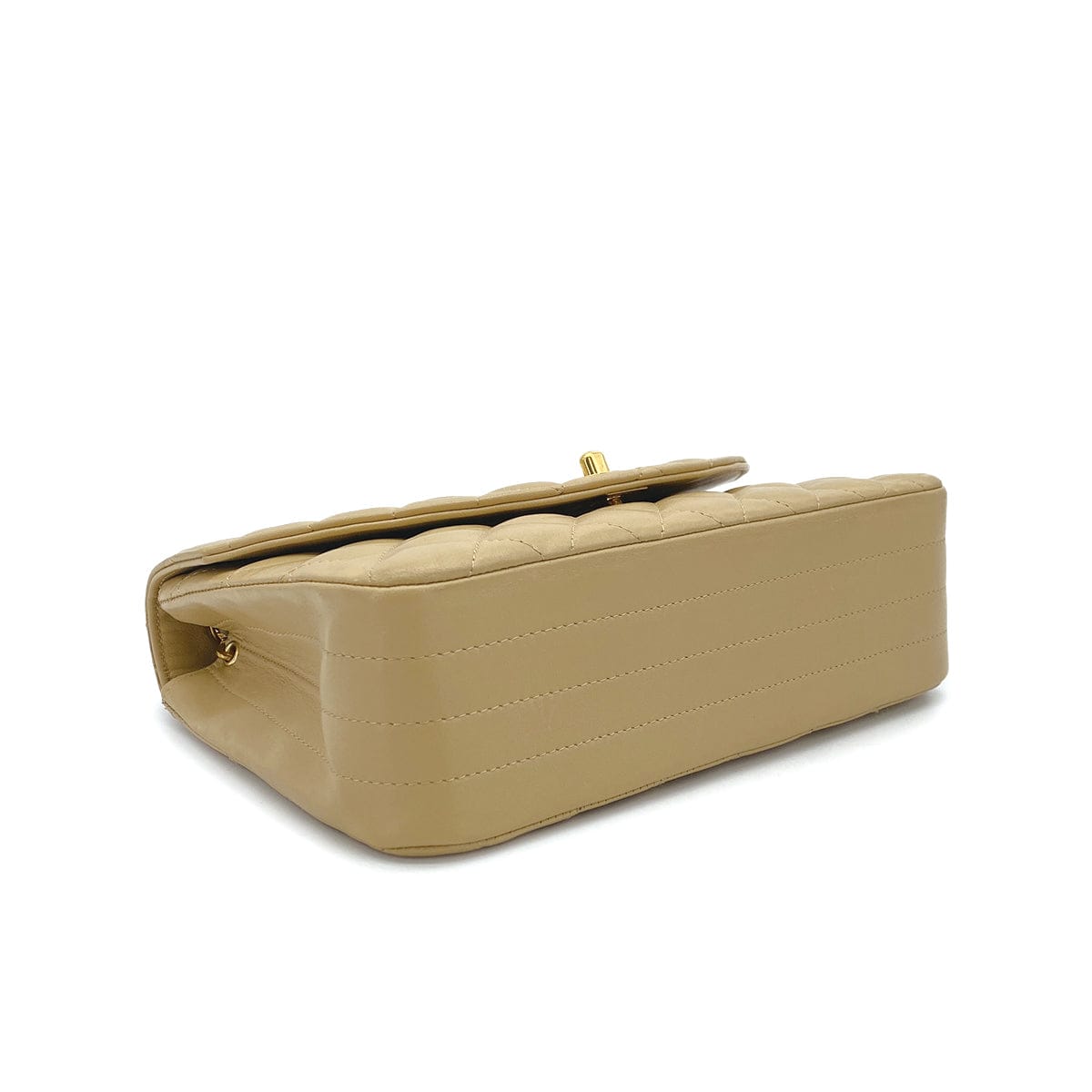 Luxury Promise Japan CHANEL VINTAGE MATELASSE HALF MOON CHAIN SHOULDER BAG BEIGE LANB SKIN 90302928
