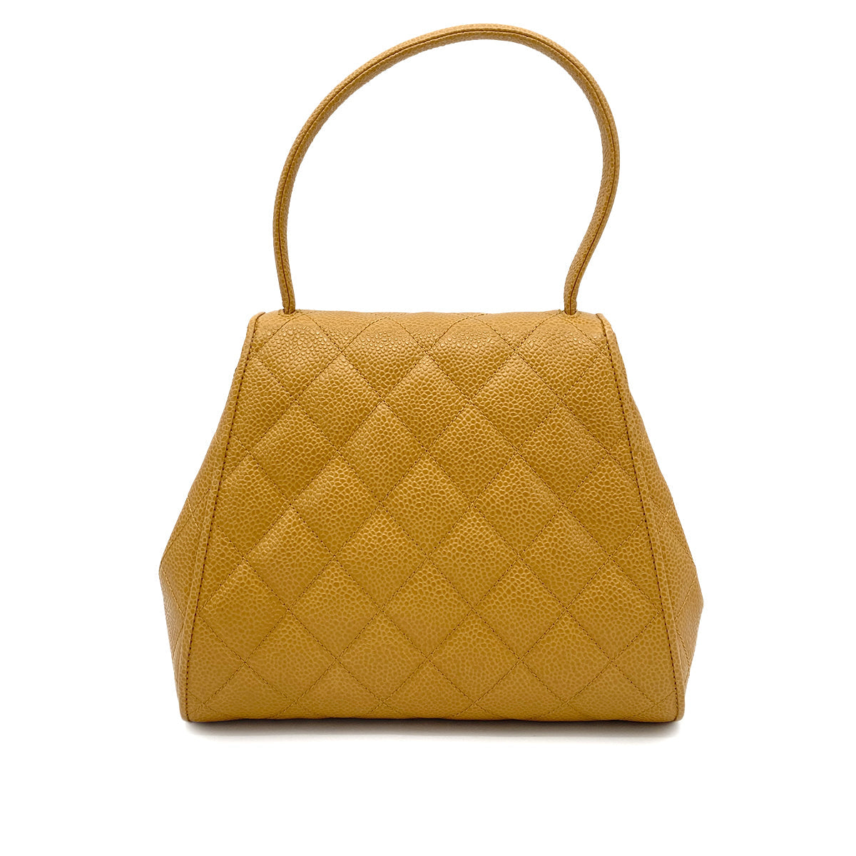 Luxury Promise Japan CHANEL VINTAGE MATELASSE HAND BAG BEIGE CAVIAR SKIN 90261206