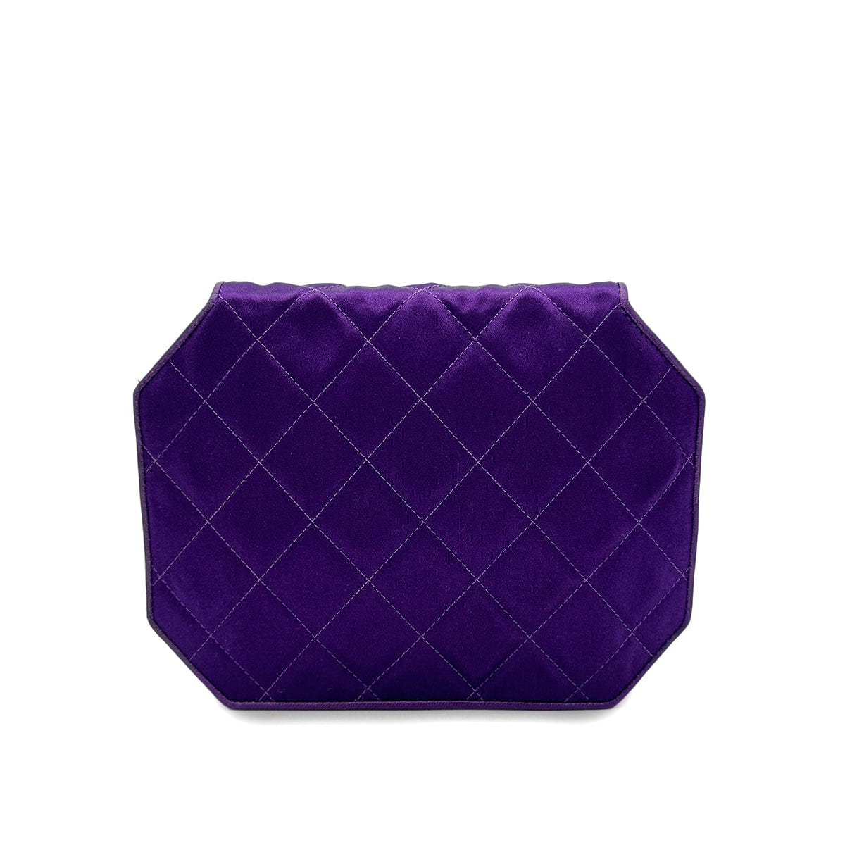 Luxury Promise Japan CHANEL VINTAGE MATELASSE OCTAGON SHOULDER BAG PURPLE 90292049